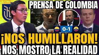 ¡NOS HUMILLARON! MENOSPRECIARON A ECUADOR Y AHORA PRENSA DE COLOMBIA LAMENTA LA DERROTA 1-0 ECUADOR