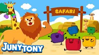 Safari Adventure with Marshmallows | ️ Five Marshmallows | Animal Songs for Kids | JunyTony