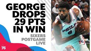 Paul George scores 29 points, Sixers survive Hornets | Sixers Postgame Live