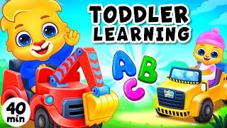 Toddler Learning ABCs, First Words, Colors, Numbers, Shapes | Baby Videos & Toddler Songs With Lucas