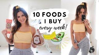 10 HEALTHY FOODS I BUY EVERY WEEK AND WHY | ASHLEY GAITA