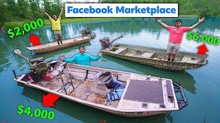 $2,000 vs $6,000 Facebook Marketplace Mud Boat Challenge!