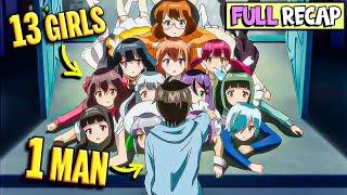 Rizz Guy Get a Harem of 13 Naughty Girls He Lives With Kanojo Ga Flag Anime Full Recap