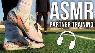 ASMR Partner Training Session For Soccer / Football In Nike Mercurial Zoom Vapor 16 MDS