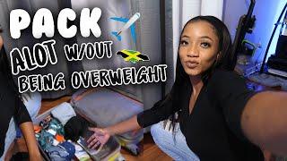 BEST PACKING TIPS FOR JAMAICA VACATION!   *Secrets SHARED*(suitcase,Folding Technique+ PACK ALOT)