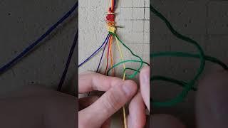 how to make rainbow bracelet #friendshipbracelet #macrame