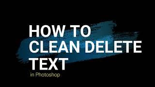 How to clean delete text from PDF, PNG, JPG in Photoshop