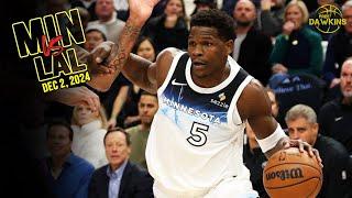 Minnesota Timberwolves Full Team Highlights vs Los Angeles Lakers | Dec 2, 2024 | FreeDawkins