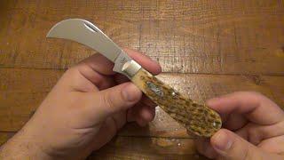 Traditional Knife Pattern : "HAWKBILL PRUNER" (Large Curved Jack)