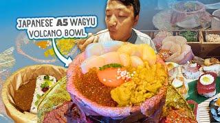 ULTIMATE A5 Wagyu Beef VOLCANO SEAFOOD BOWL & MOST BEAUTIFUL Japanese Curry in Kyoto Japan