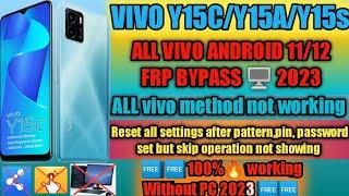 VIVO Y15S/Y15C/Y15A  FRP Bypass Latest Update Without PC 2023|| ANDROID11/12 GMAIL ACCOUNT BYPASS