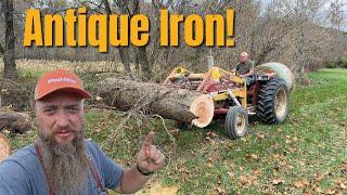 Harvesting Logs With Antique Tractors