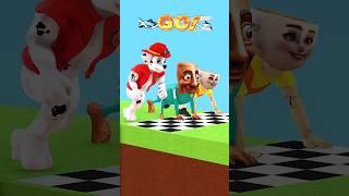 Marshall vs Tung Tung Sahur vs Cappuccino! Who Run Faster?  #pawpatrol #gta  #animation #funny