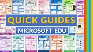 Microsoft Education quick guides for new features and apps