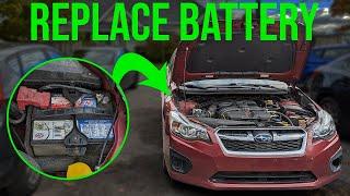 How to [EASILY] Replace the Battery - Subaru Impreza (2012-2016)