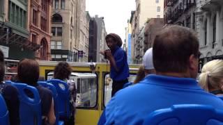 citysights new york, hop on hop off bus tour, singing tour guide