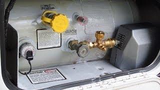 Adding a Propane distribution system to a RV.