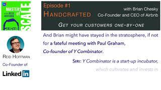 Masters of Scale - Episode #1: Handcrafted with Brian Chesky | Teaser: Get Your Customers One-by-One