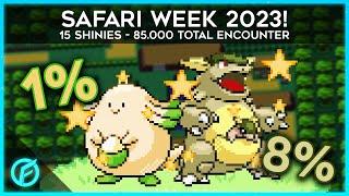 LIVE! 15 Shiny Pokemon for Safari Week 2023! - Fire Red/Leaf Green