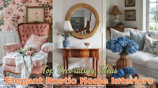 Elegant Rustic Home Interiors: Top Decorating Ideas with Rustic Country Style #home