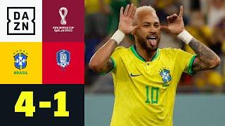 Samba! Neymar und Co. tanzen ins Viertelfinale: Brasilien - Südkorea 4:1 | WM 2022 | DAZN Highlights