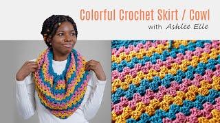 Episode 1: Colorful Crochet - Drawstring Skirt/Cowl with Ashlee Elle | One Big Happy Yarn Co.