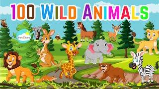 100 Wild Animals for Kids and Toddlers Learning | English Educational Video | Kids Vocabulary | Kids