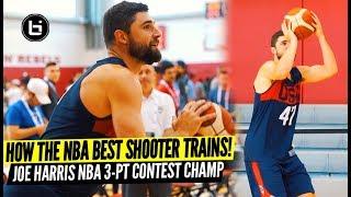 "HE SHOOTS BETTER THAN STEPH CURRY!" 3-PT Contest Champ Joe Harris Shooting Drill!