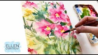 EASY watercolor technique to turn basic flowers into Amazing flowers!