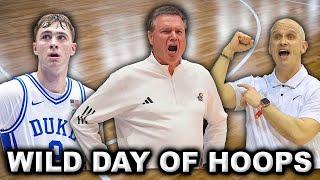 Duke-Kansas LIVE reaction | Dan Hurley sideline antics TOO MUCH | Does UConn stink?!