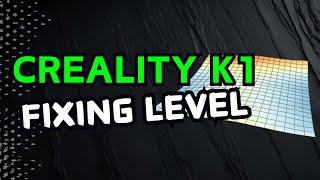 Leveling the Creality K1 Series bed, Without Mods!