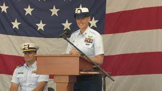 U.S. Coast Guard in Louisville welcomes first woman to serve as Officer in Charge