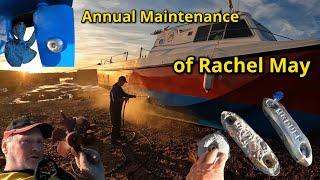 Boat Maintenance: Replacing Zinc Anodes: Power Wash: Antifouling: Bow Thruster