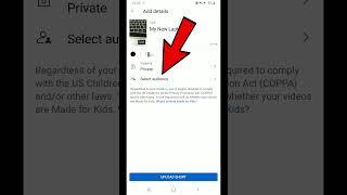 Select Audience Me Kya Select Kare? Made For Kids Or Not | Youtube Shorts Upload Settings