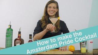 How to Make the Amsterdam Gay Pride Cocktail - Cocktail Tutorial by Tess Posthumus