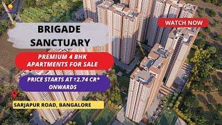 Brigade Sanctuary |  +91-9870312902 | 4 BHK Apartments For Sale in Sarjapur Road Bangalore