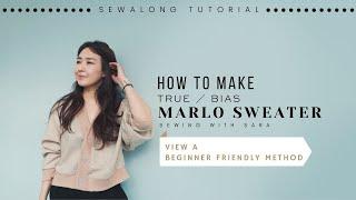 Marlo Sweater from True Bias | Sew Along Tutorial from Sewing Therapy