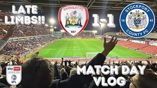 STOCKPORT LEAVE IT LATE TO GRAB A POINT!! Barnsley 1-1 Stockport County