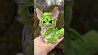 Процесс лепки и сборки волшебного котика из полимерной глины #куклыручнойработы #кот #ручнаяработа