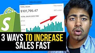3 INSANE Tricks To Boost Your Shopify Sales FAST | Drop Shipping Secrets