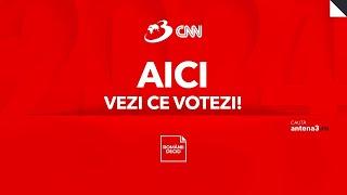 LIVE ANTENA 3 CNN: Ediție specială de Alegerile Prezidenţiale