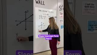 Slope-intercept form - Part 1!  #iteachalgebra #math #algebra #mathematics #iteachmath #teacher