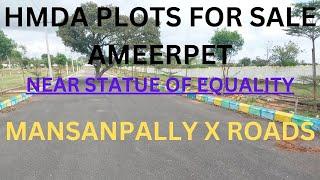 HMDA Open Plots For Sale @ Mansanpally X Roads Near Statue Of Equality