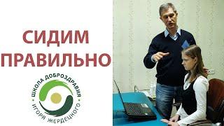 Сидим правильно | Школа Доброздравия