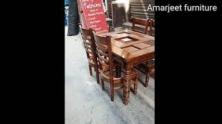 4 Seated Dining table and chair design || 7827130064 || amarjeet furniture..