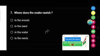 Where does the snake vanish ?