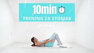 10min TRENING ZA STOMAK - Intenzivni kućni trening sa mnom!