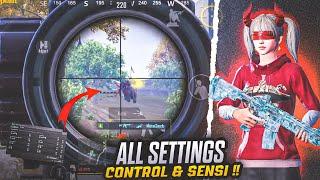 3.5 !! BGMINEW BEST NON GYRO SENSITIVITY CODE + 4 FINGER CONTROL SETTINGS FOR PUBG MOBILE/BGMI