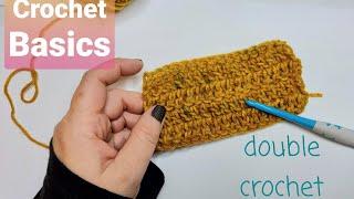 Basics of Crochet: How to do a double crochet stitch