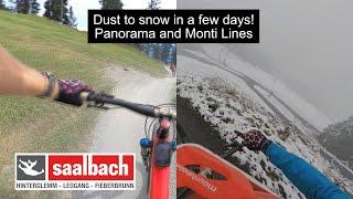 Saalbach-Hinterglemm: Dust to snow within a few days! Panorama and Monti Lines 2024